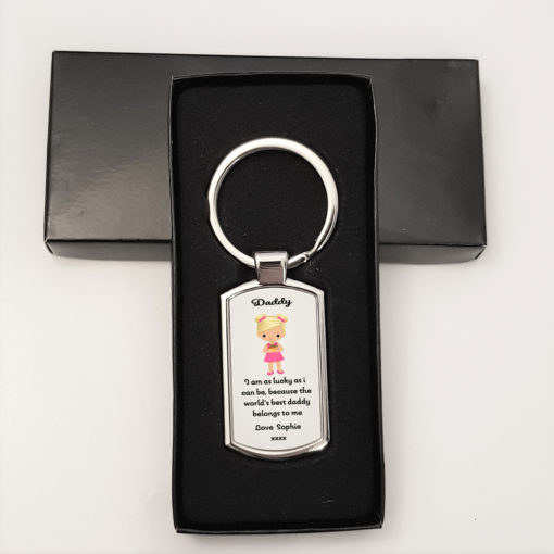 Daddy girl keyring